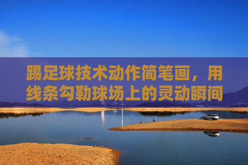 踢足球技术动作简笔画，用线条勾勒球场上的灵动瞬间，简笔足球，线条勾勒的灵动瞬间